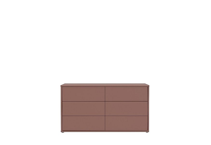 PREISBRECHER Sideboard ALICE SPRINGS, 6 Schübe, push to open, terrakottafar günstig online kaufen