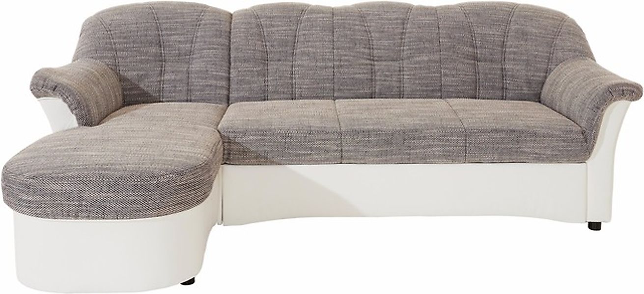 DOMO collection Ecksofa »Flores Schlafsofa, B/T/H: 233/142/86 cm, L-Form« w günstig online kaufen