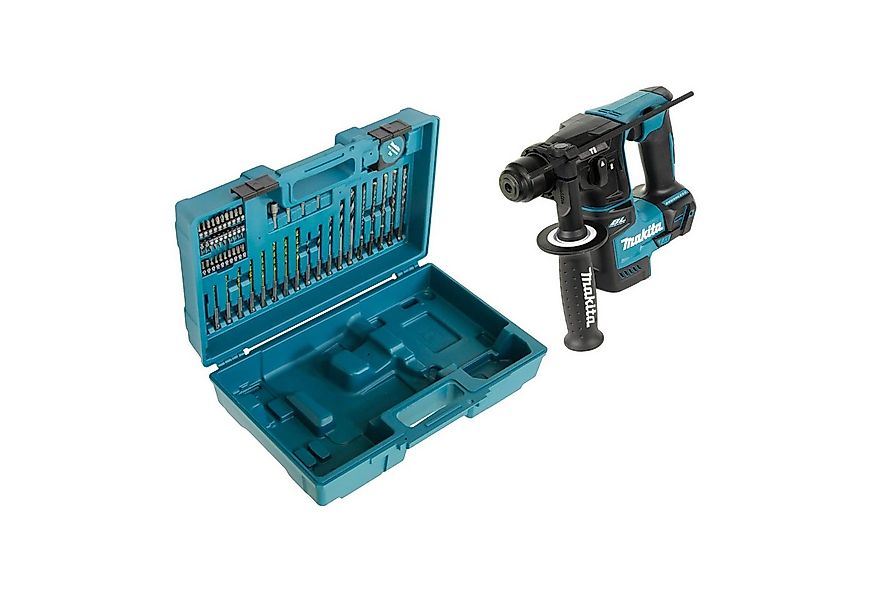 Makita Akku-Bohrhammer DHR 171 ZX3 18 V 1,2 J SDS-Plus + 65 tlg. Zubehör Se günstig online kaufen