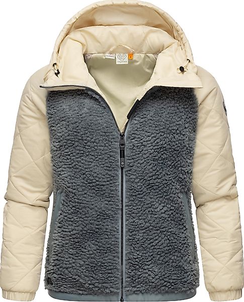 Ragwear Outdoorjacke "Leeloo", mit Kapuze, Damen Übergangsjacke aus Teddyfl günstig online kaufen