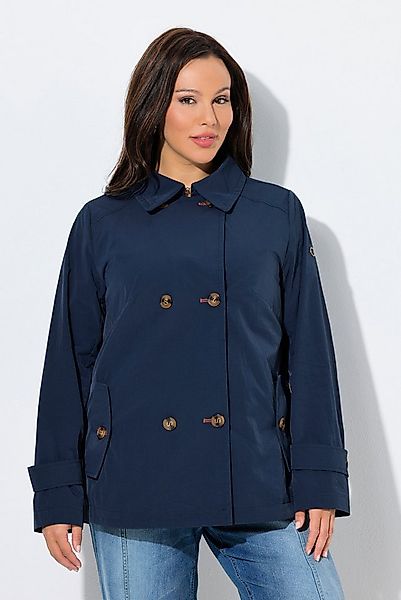 Ulla Popken Outdoorjacke HYPRAR Kurz-Trenchcoat A-Linie wasserabweisend günstig online kaufen