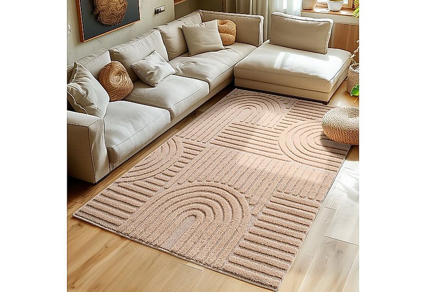 SIMPEX24 Designteppich Skandinavischer Boho, Rechteckig, Höhe: 8 mm, Teppic günstig online kaufen