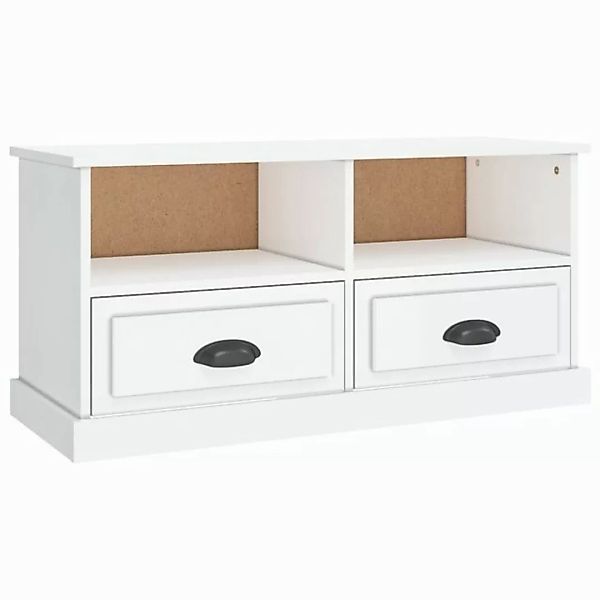 furnicato TV-Schrank Hochglanz-Weiß 93x35,5x45 cm Holzwerkstoff (1-St) günstig online kaufen