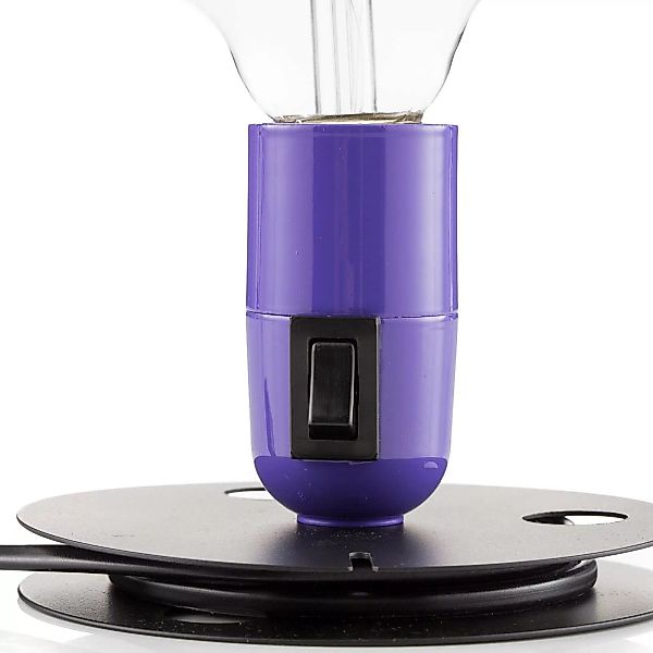 FLOS Lampadina LED-Tischlampe lila, Fuß schwarz günstig online kaufen