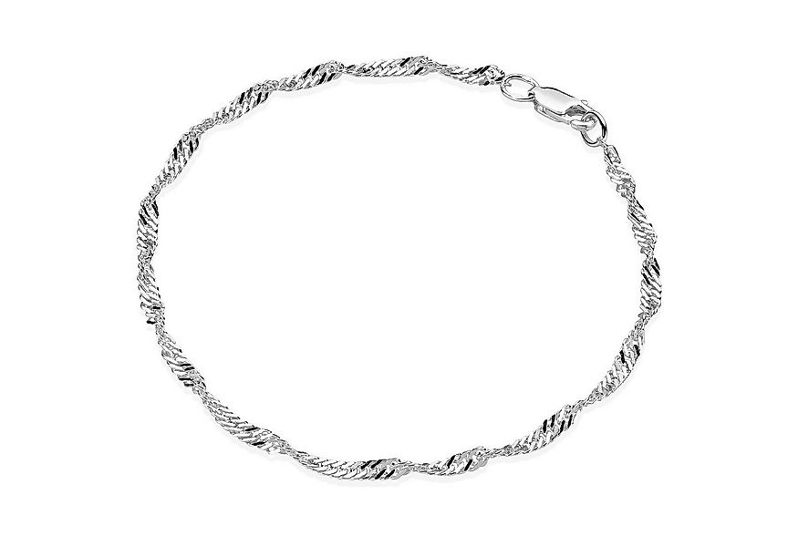 Materia Armkette Damen Singapurkette Hochglanz SA-84, 925 Sterling Silber günstig online kaufen