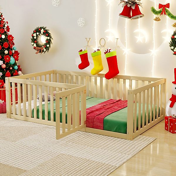 STILVORA Kinderbett 90x200 Babybett mit Matratze,Bettgestell günstig online kaufen