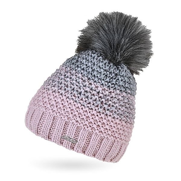 Neverless Bommelmütze Damen Strick-Mütze gefüttert Fleece günstig online kaufen