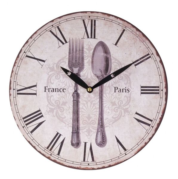 BURI Wanduhr Zeitlose Wanduhr Ø29cm Landhausstil günstig online kaufen