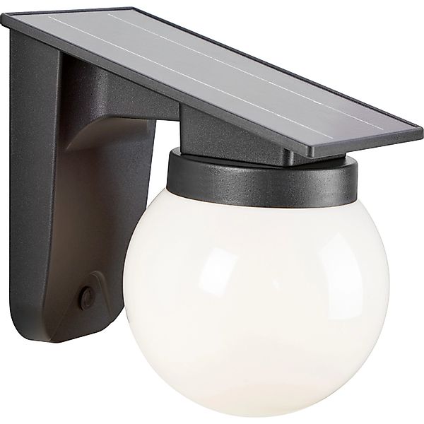 Solar-LED-Wandleuchte Schwarz 19 cm x 18 cm x 13 cm günstig online kaufen