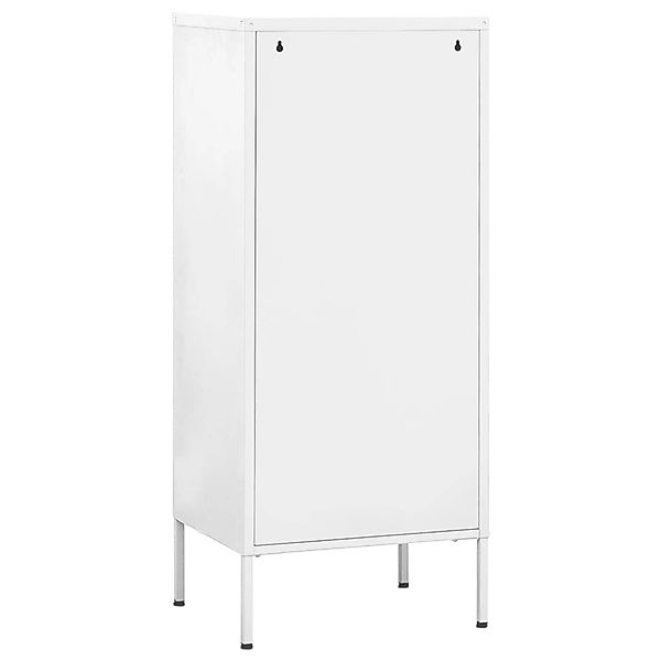 vidaXL Lagerschrank Weiß 42,5x35x101,5 cm Stahl günstig online kaufen