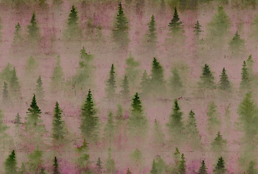 Architects Paper Fototapete »Atelier 47 Coniferous Artwork 1« Wald glatt Vl günstig online kaufen