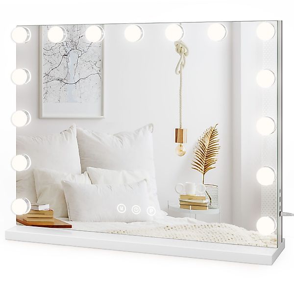 Dripex Schminkspiegel Hollywood Kosmetikspiegel 14/15/18/20LED, 3 günstig online kaufen
