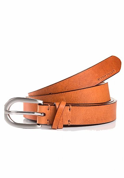 TOM TAILOR Ledergürtel "TTNELLY", 2 cm breiter Damengürtel, modisch vielsei günstig online kaufen