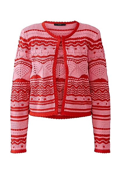 Oui Strickjacke Strickjacke reine Baumwolle günstig online kaufen