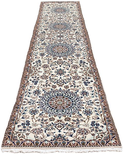 morgenland Orientteppich »Perser - Nain - 376 x 75 cm - beige«, rechteckig, günstig online kaufen
