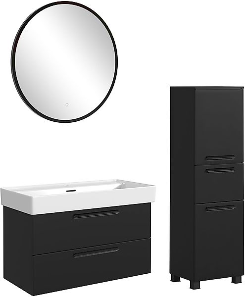 welltime Badmöbel-Set »SALVADA, 3tlg-Set, gedämpfte Scharniere, Softclose, günstig online kaufen