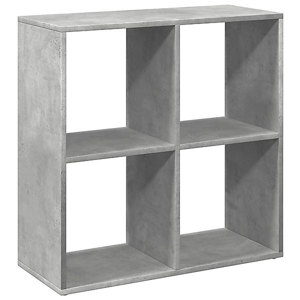 vidaXL Bücherregal Raumteiler-Bücherregal Betongrau 69,5x29x69,5 cm günstig online kaufen