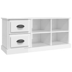 vidaXL TV-Schrank TV-Schrank Hochglanz-Weiß 102x35,5x47,5 cm günstig online kaufen
