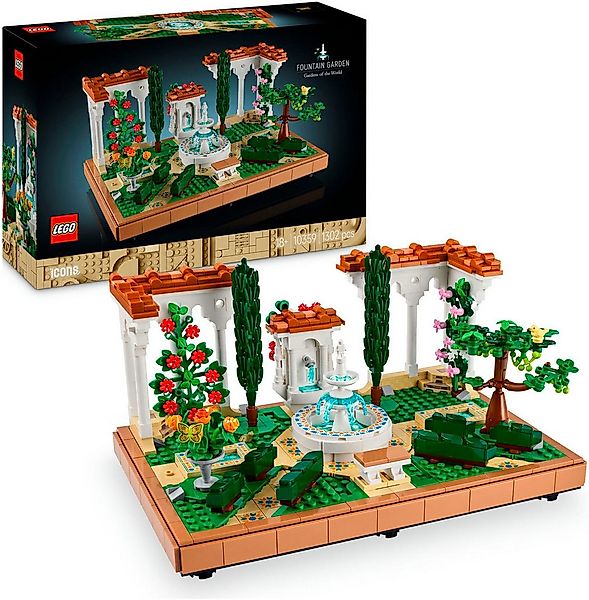 LEGO® Springbrunnengarten (10359), LEGO Icons Konstruktionsspielsteine, (13 günstig online kaufen
