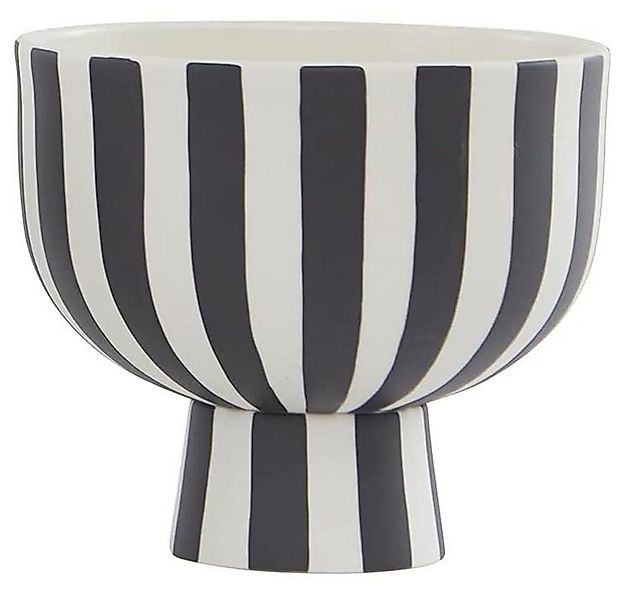 OYOY Blumentopf Toppu Bowl, black & white Schale Topf Blumentopf Vase Obstk günstig online kaufen