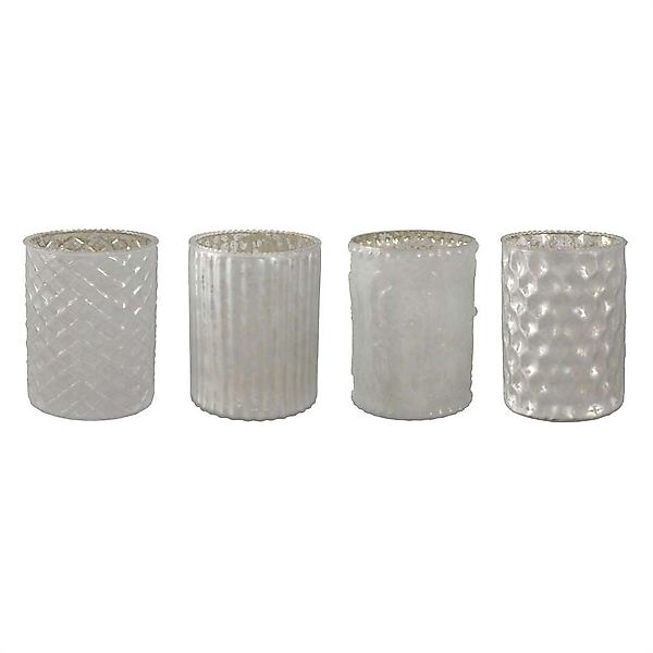 Gasper Windlicht Glas-Teelicht 10cm. 4 Stück. günstig online kaufen