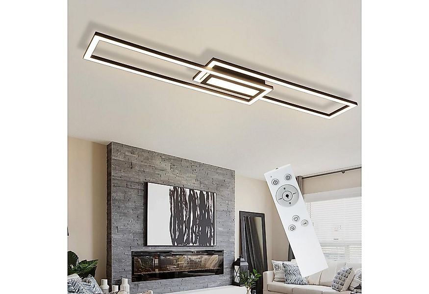 ZMH LED Deckenleuchte 50W Dimmbar Geometrisch Deckenlampe mit Fernbedienung günstig online kaufen