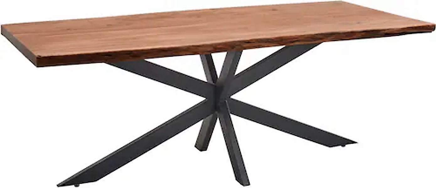 Stolkom Esstisch »Jaro«, 200 cm breit mit Massivholz mit Baumkante günstig online kaufen