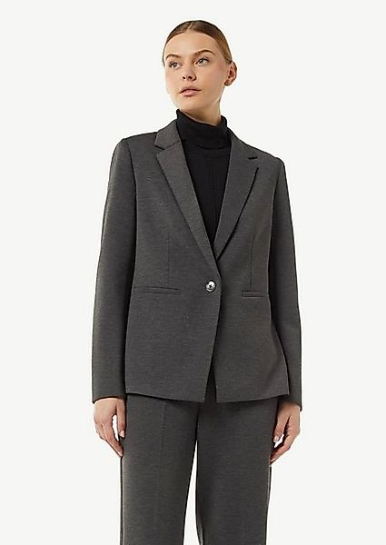 comma casual identity Blusenblazer Taillierter Jersey-Blazer mit Leistentas günstig online kaufen