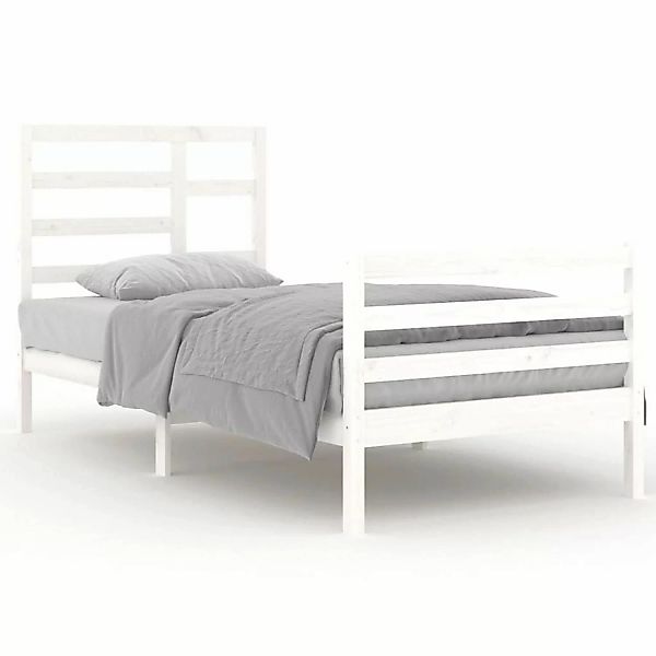 Vidaxl Massivholzbett Weiß 90x200 Cm günstig online kaufen