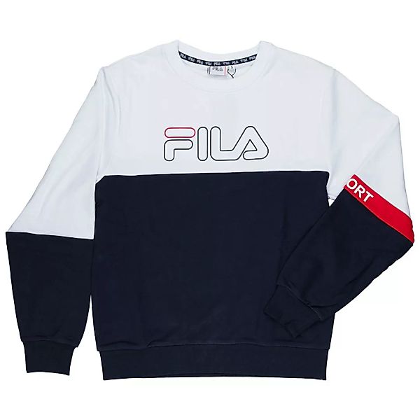 Fila Larry Crew Sweatshirt XS Black Iris / Bright White / True Red günstig online kaufen