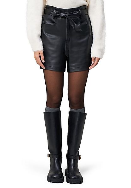 Zero Shorts Damen Lederoptik mit Bindegürtel Gürtel günstig online kaufen