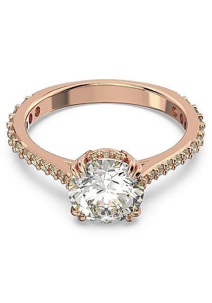 Swarovski Fingerring Stilla Round Cocktailring, mit Swarovski® Kristall günstig online kaufen