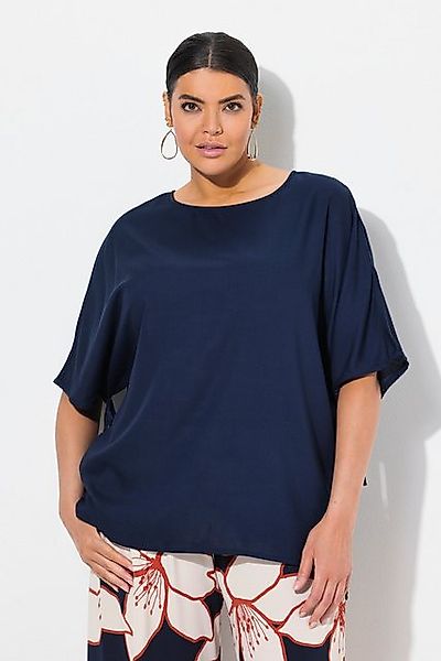 Ulla Popken Tunika Tunika-Bluse Overzised U-Boot-Ausschnitt Halbarm günstig online kaufen