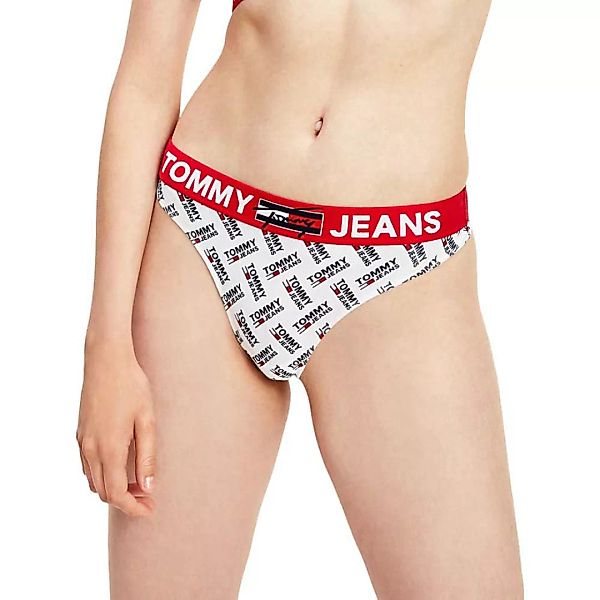 Tommy Hilfiger Underwear Print Thong L Ag / Tommyjeans / Logo / White günstig online kaufen