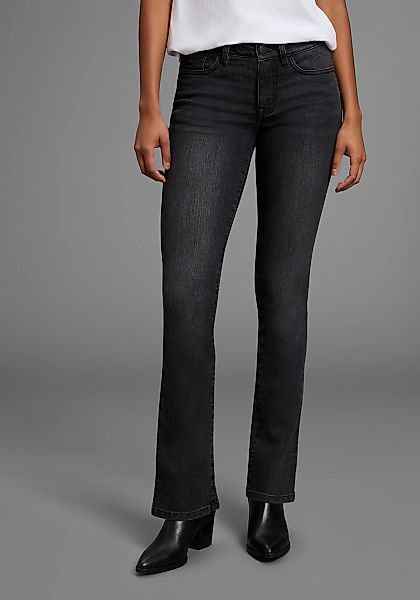 Arizona Bootcut-Jeans "Baby-Boot" Bootcut-Stil, figurbetonte Passform, mit günstig online kaufen