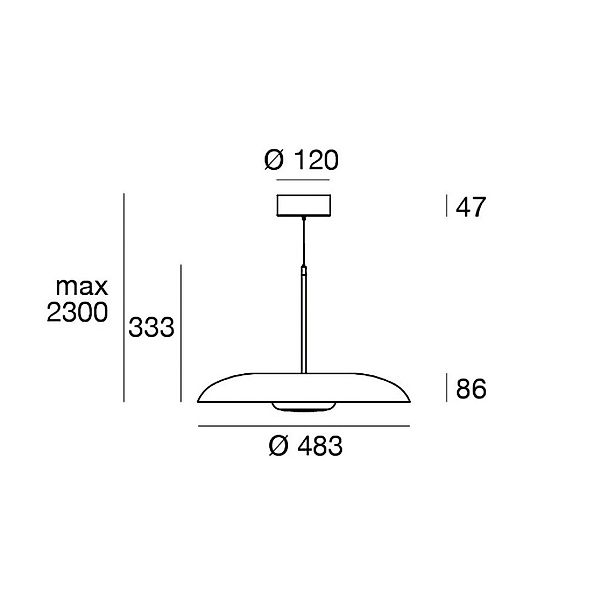 LED-Hängelampe Basin_P, weiß, Metall, Ø 49 cm, IP40 günstig online kaufen