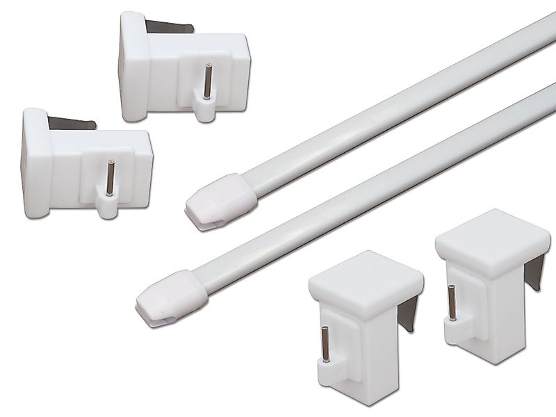 dekondo Gardinenstange Vitragestange "Bali" - 2 Stück -, ausziehbar, Fenste günstig online kaufen