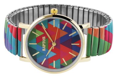 Raptor Quarzuhr Colorful Edition mit Edelstahlzugarmband, günstig online kaufen