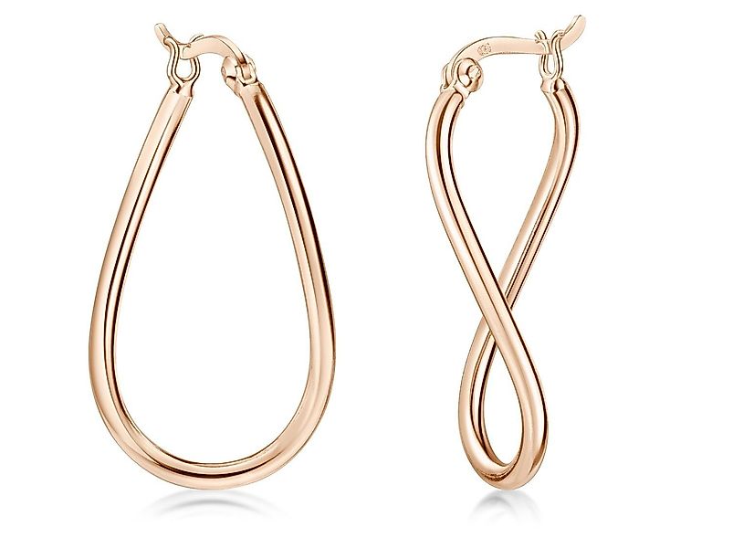 Materia Paar Creolen Damen Creolen Rosegold günstig online kaufen