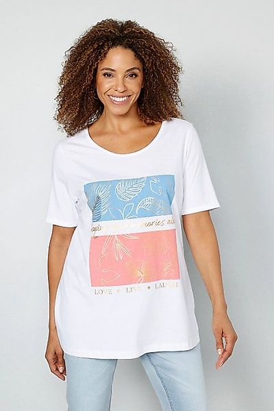 MIAMODA Rundhalsshirt T-Shirt Color-Print Rundhals günstig online kaufen
