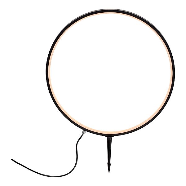 Just Light. LED-Erdspießleuchte Zirkulu Schwarz 66 cm x Ø 50 cm günstig online kaufen