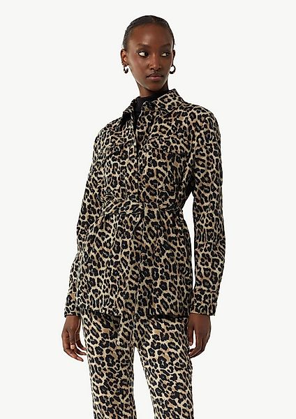 comma Jackenblazer Indoor-Jacke Indoor-Jacke mit Leo-Muster günstig online kaufen