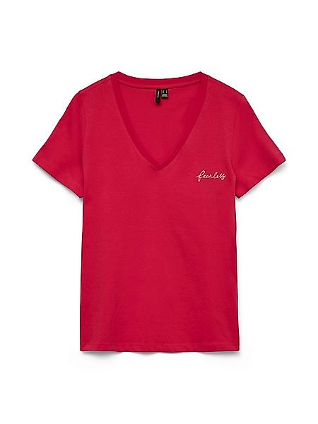 Vero Moda Kurzarmshirt VMVIOLA VENESSA SS TOP BOX JRS mit Print günstig online kaufen