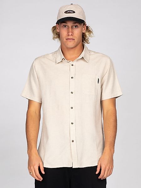 Rusty Leinenhemd Overtone Short Sleeve Linen günstig online kaufen