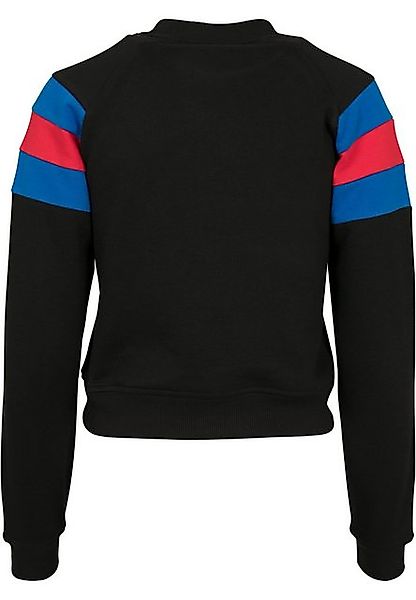 URBAN CLASSICS Sweatshirt Urban Classics Damen Ladies Sleeve Stripe Crew (1 günstig online kaufen