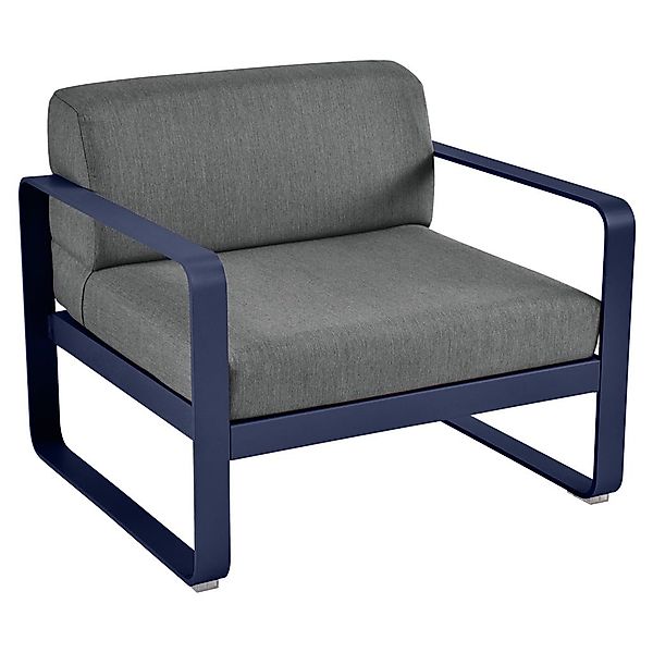 Bellevie Lounge-Sessel Outdoor 92 Abyssblau A3 Graphitgrau günstig online kaufen