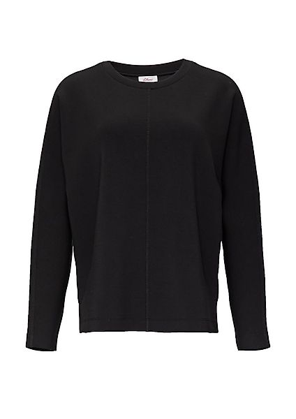 s.Oliver Sweatshirt Scuba (1-tlg) Rundhals, Fledermausärmel, günstig online kaufen