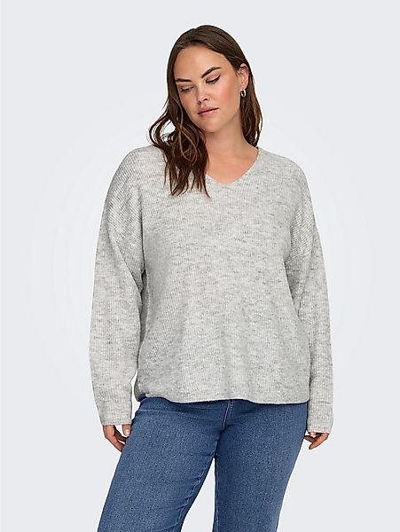 ONLY CARMAKOMA Strickpullover CARCAMILLA V-NECK L/S PULLOVER KNT NOOS Mater günstig online kaufen