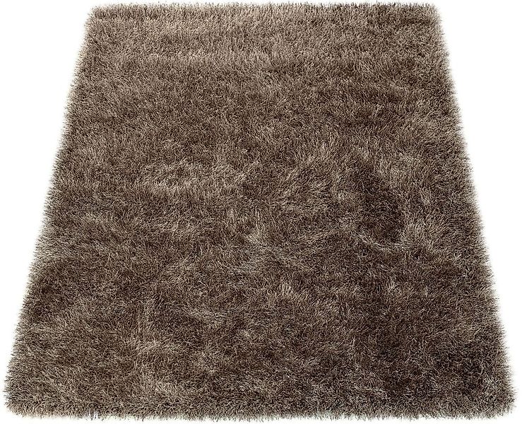 Paco Home Hochflor-Teppich »Glamour 300«, rechteckig, 70 mm Höhe, Uni Farbe günstig online kaufen