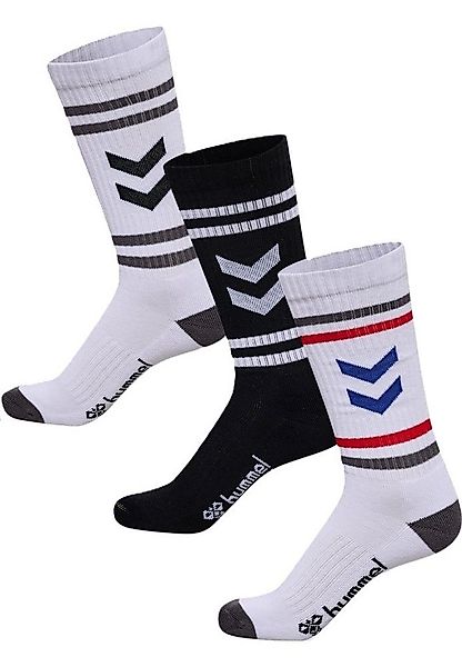 hummel Sportsocken Chevron High Crew Retro weiss/schwarz - 3 Paar günstig online kaufen
